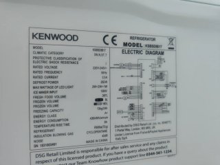 (AVERIADA) Nevera Kenwood 2 Puertas