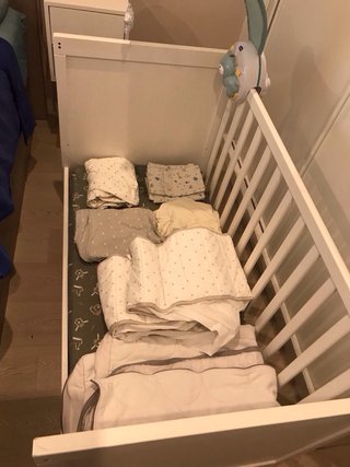 Cuna Ikea Sundvik Blanca con accesorios