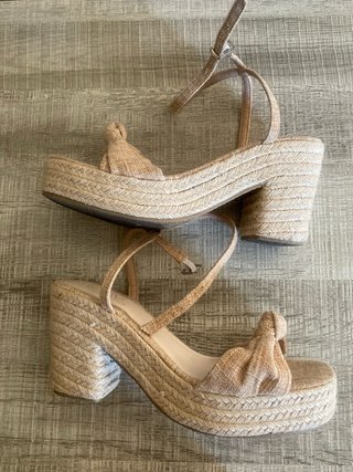 Sandalias WEIBENA plataforma tacón verano talla 40