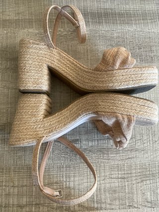 Sandalias WEIBENA plataforma tacón verano talla 40