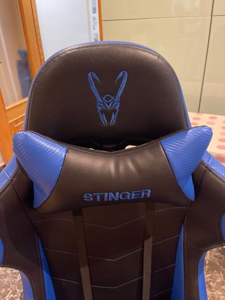 Silla Gamer Stinger Azul y Negra