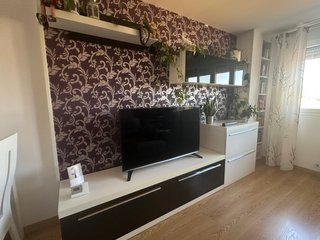 Muebles modulares de salón en blanco y negro