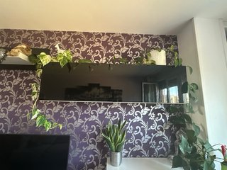 Muebles modulares de salón en blanco y negro