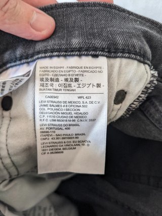 Levi's 510 Skinny Negro W31 L34