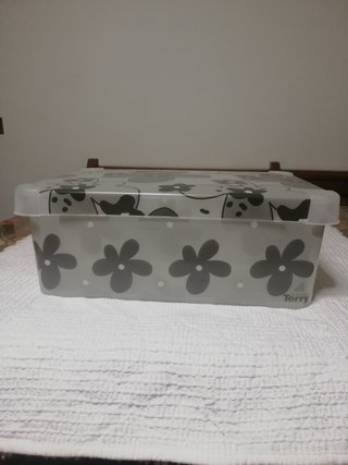 Contenitore Terry 12L Plastica Fiori Trasparente