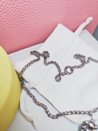 Tous collar acero inoxidable plateado oso bold