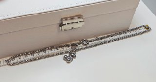 Tous collar acero inoxidable plateado oso bold