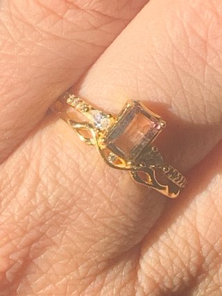 Anillo turmalina sandia
