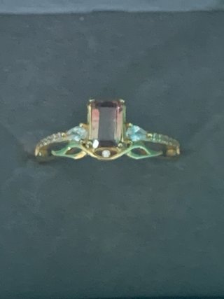 Anillo turmalina sandia