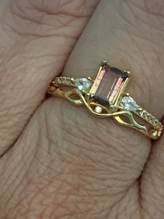 Anillo turmalina sandia