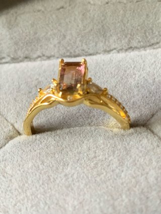 Anillo turmalina sandia