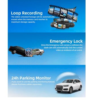 Dash Cam 360° Full HD 1080p 64GB Wi-Fi