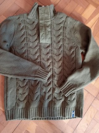 Jersey Helly Hansen Verde Oliva Cable Knit
