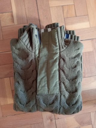 Jersey Helly Hansen Verde Oliva Cable Knit