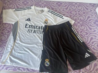 Conjunto Real Madrid Blanco y Negro