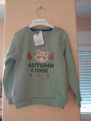 Conjunto sudadera y pantalón verde