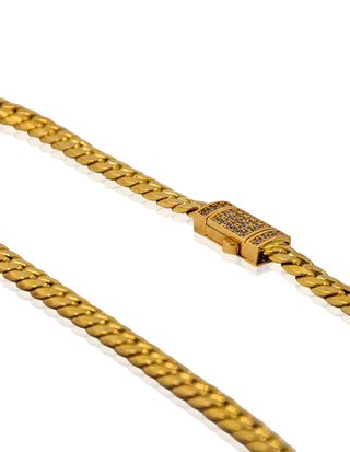 Cadena eslabón cubana 51cm oro 18k - ref.16042