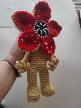 amigurumi del Demogorgon de Stranger Things
