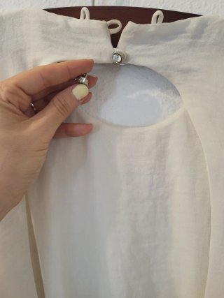Vestido SAHOCO blanco y negro talla S