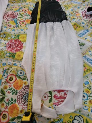 Vestido SAHOCO blanco y negro talla S
