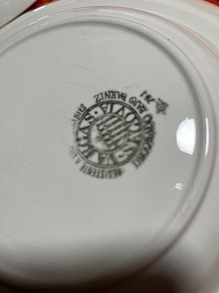 6 Platos hondos de porcelana vintage