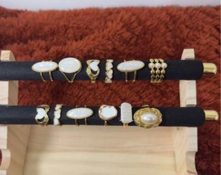 Anillos de ACERO INOXIDABLE dorados y plateados