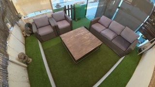 Conjunto jardin / terraza ratan sintetico
