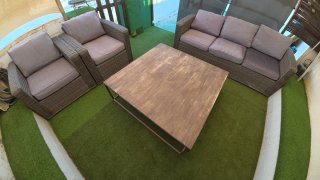 Conjunto jardin / terraza ratan sintetico
