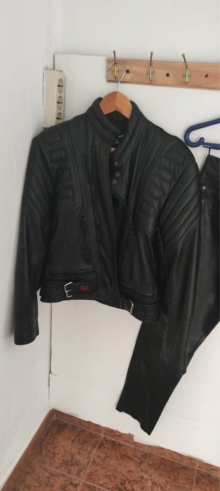 Chaqueta de piel para moto mujer marca Slick