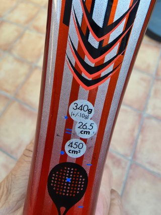 Pala de pádel Inesis Exia fiber con su funda