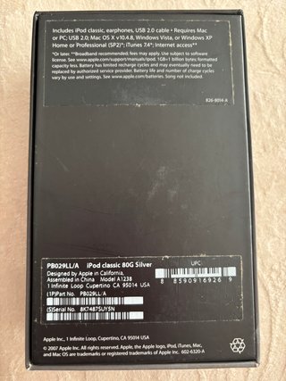 iPod Classic 80GB Plata