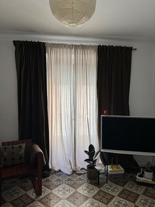 Cortinas terciopelo verde