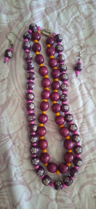 Conjunto collares y pendientes Artesanía Africana