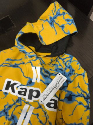 Sudadera Kappa Amarilla Rayos Niño 12 Años