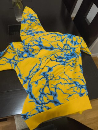 Sudadera Kappa Amarilla Rayos Niño 12 Años