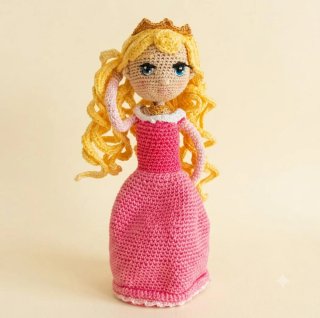 Muñeca Amigurumi Bella Durmiente