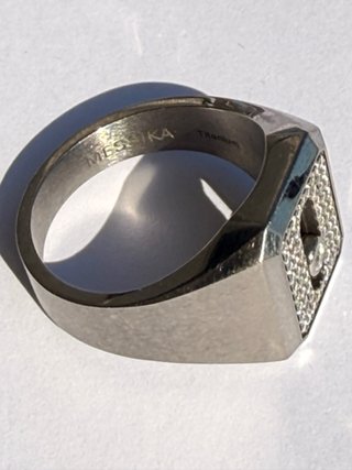 Messika Move Titanium Ring Diamonds Full Set