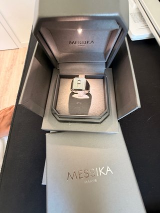 Messika Move Titanium Ring Diamonds Full Set