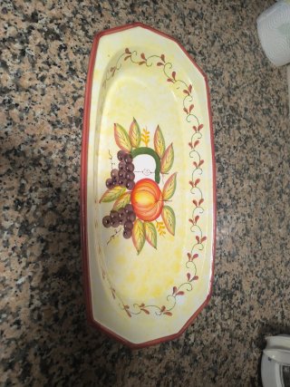 Vassoio da portata decorato