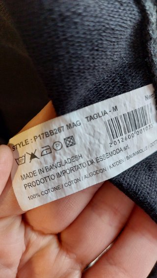 Maglia uomo Clayton zip nera M