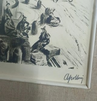 Disegno di Livio Apolloni Roma Antica in cornice