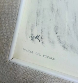 Disegno di Livio Apolloni Roma Antica in cornice