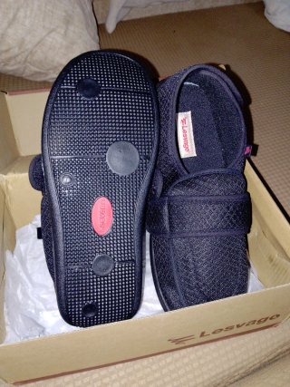 Zapatos pie diabético negro