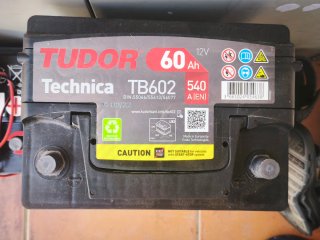 Batería tudor 60ah 540A