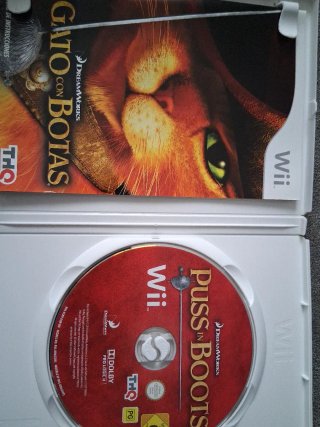 Wii El Gato con Botas Juego + Manual