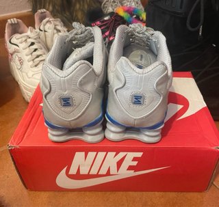shox nike zapatillas grises
