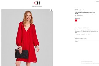 Vestido dos piezas seda Carolina Herrera