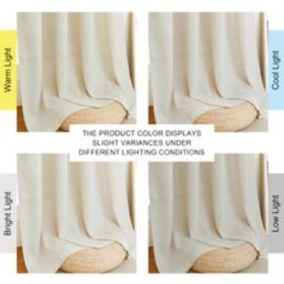 Cortinas lino Semitransparente beige 210x140