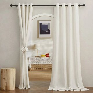 Cortinas lino Semitransparente beige 210x140