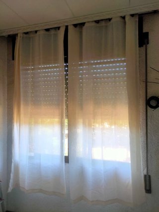 Cortinas lino Semitransparente beige 210x140